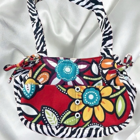 Funky avant garde zebra floral bag - Picture 2 of 4